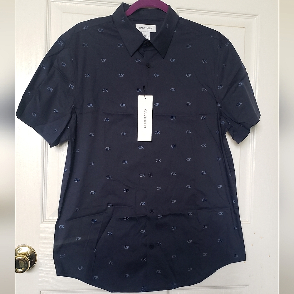 Calvin Klein Monogram Button Up